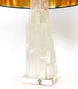 The Immaculate Lamp, Selenite Gypsum Table Lamp