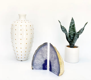 Purple Geode Bookends - A Wide Variety of Agate Geodes