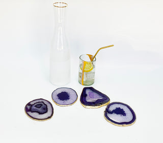 Purple Agate Coasters (Set of 4 )