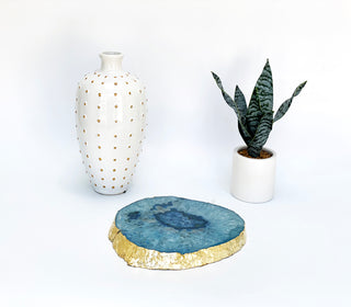 Agate Platter - Blue