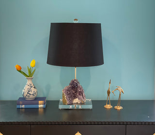 Amethyst Crystal Table Lamp