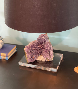 Amethyst Crystal Table Lamp