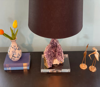 Amethyst Crystal Table Lamp