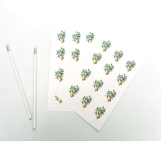 Vintage Lemon Stickers - Bullet Journal Stickers