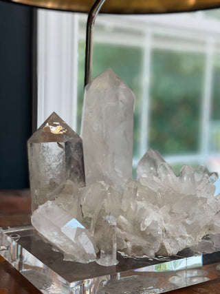 Geode Crystal Lamps, Quartz Crystal Lamp