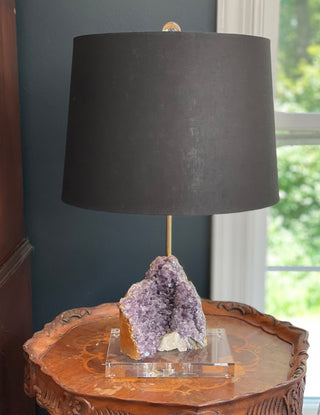 Amethyst Crystal Table Lamp