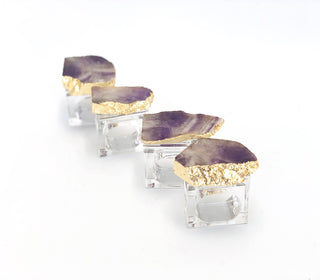 Amethyst  Napkin Rings