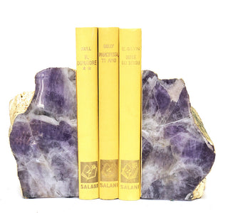 Banded Amethyst Bookends