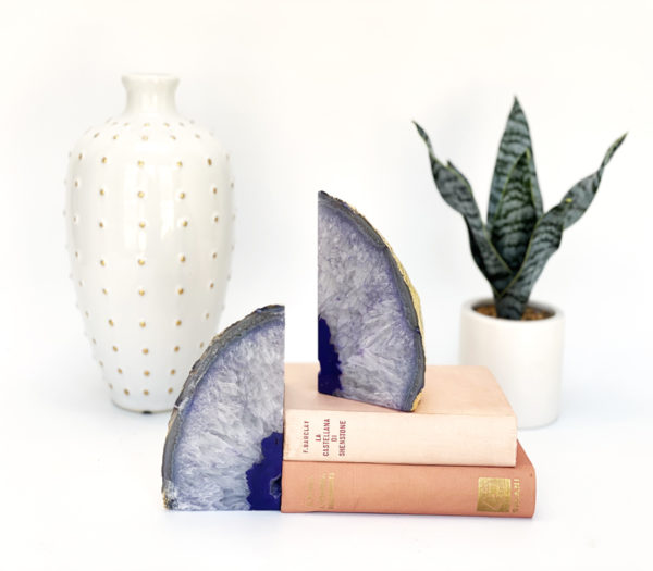 Purple Geode Bookends - A Wide Variety of Agate Geodes