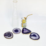 Purple Agate Coasters (Set of 4 )