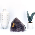 Tall Amethyst Crystal Bookends – Natural Rock Bookends