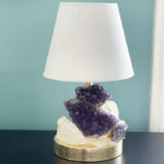 Amethyst & Quartz Mini Lamp, Amethyst Night Light