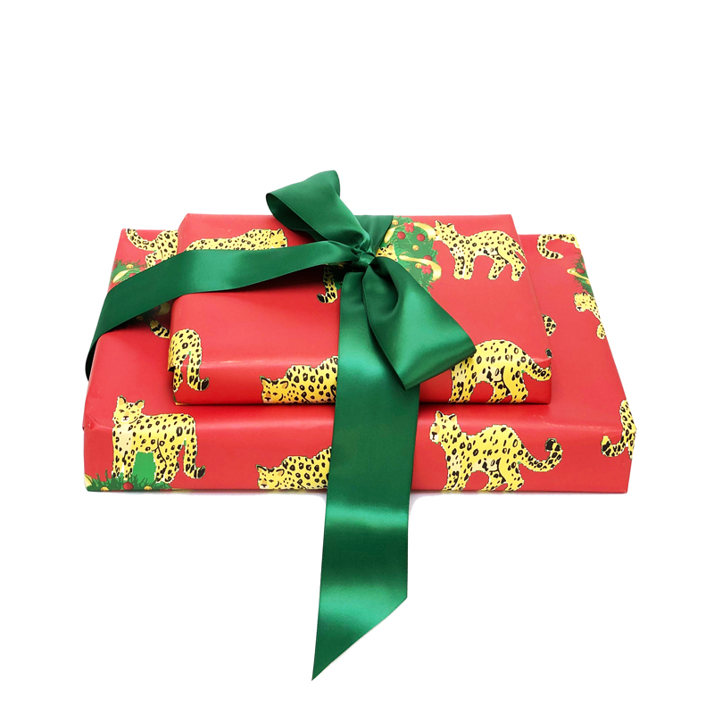 Red Leopard Gift Wrap - Christmas Gifts