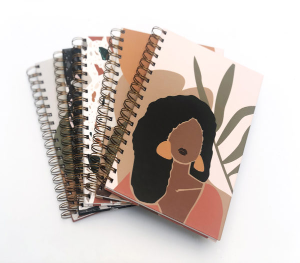 Abstract Black Woman Hardcover Notebook