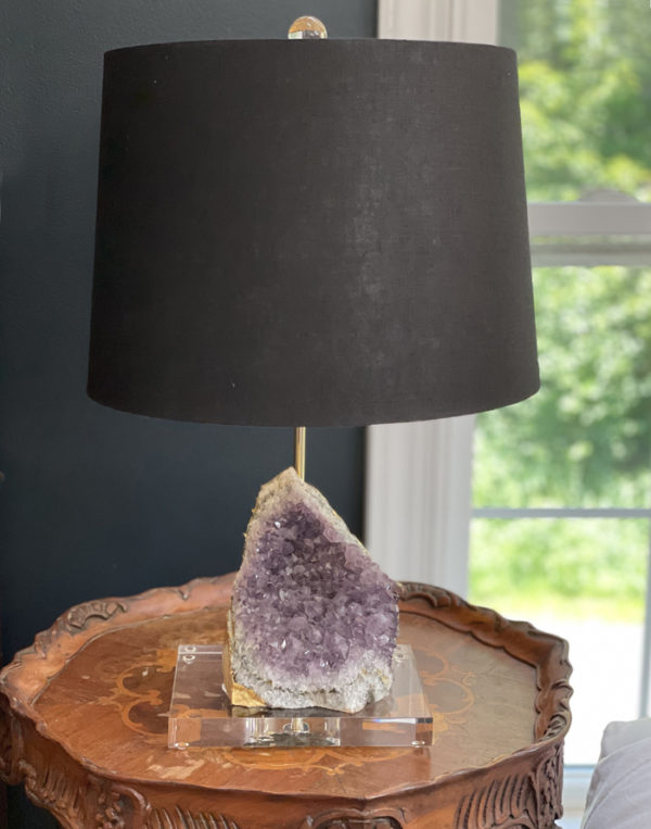 Amethyst Crystal Table Lamp